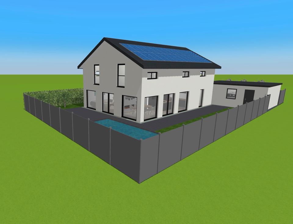 Thumbnail-200m2 Neubau 2025 modernes Einfamilienhaus KFW 40+