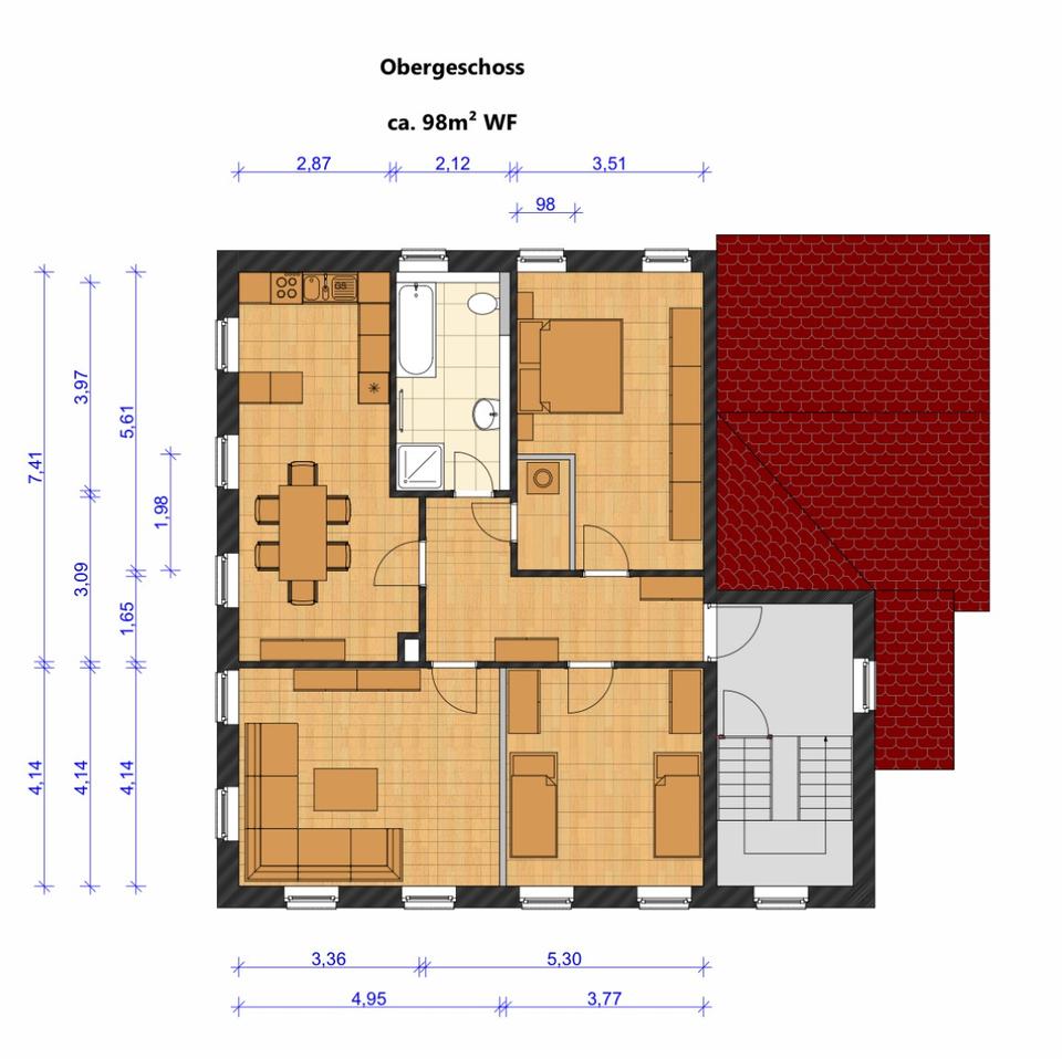 Thumbnail-Schicke 3 Zimmer Wohnung in Großbothen Grimma