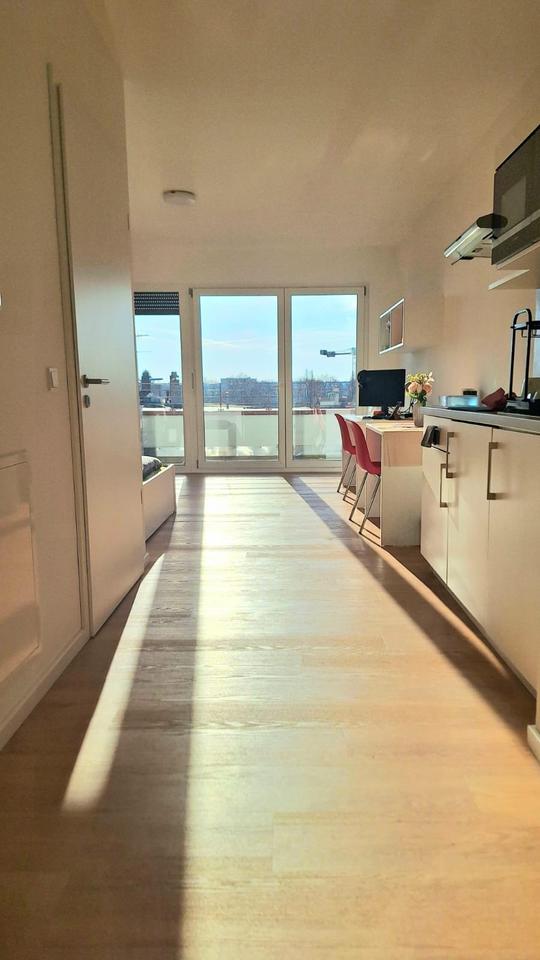 Thumbnail-Modern new-build 1-room apartment with large balcony – Offenbach.