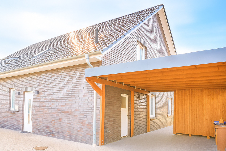 Thumbnail-Moderne Doppelhaushälfte mit Garten und Carport in zentraler Lage