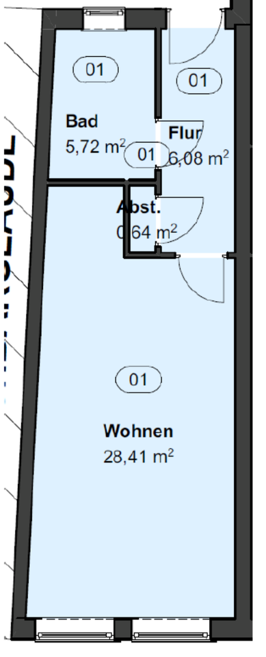 Thumbnail-Einzimmerwohnung Bahnhofstr. 96, 47137 Duisburg