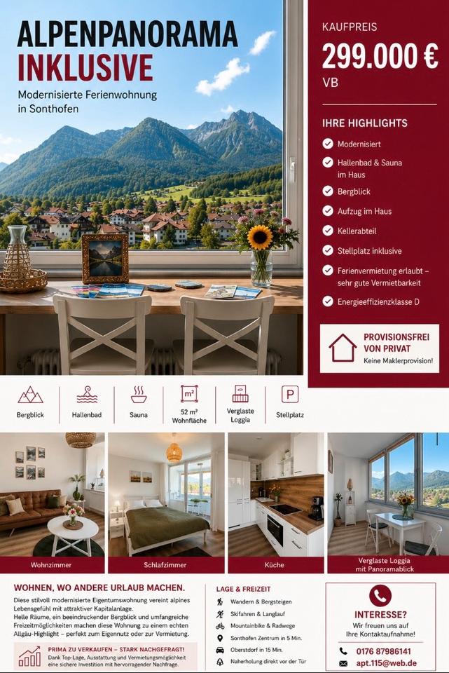 Thumbnail-Ferienwohnung im Allgäu zu verkaufen