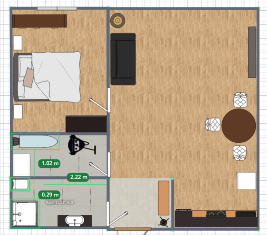 Thumbnail-Großzügige 2 Zimmer Mietwohnung mit WBS