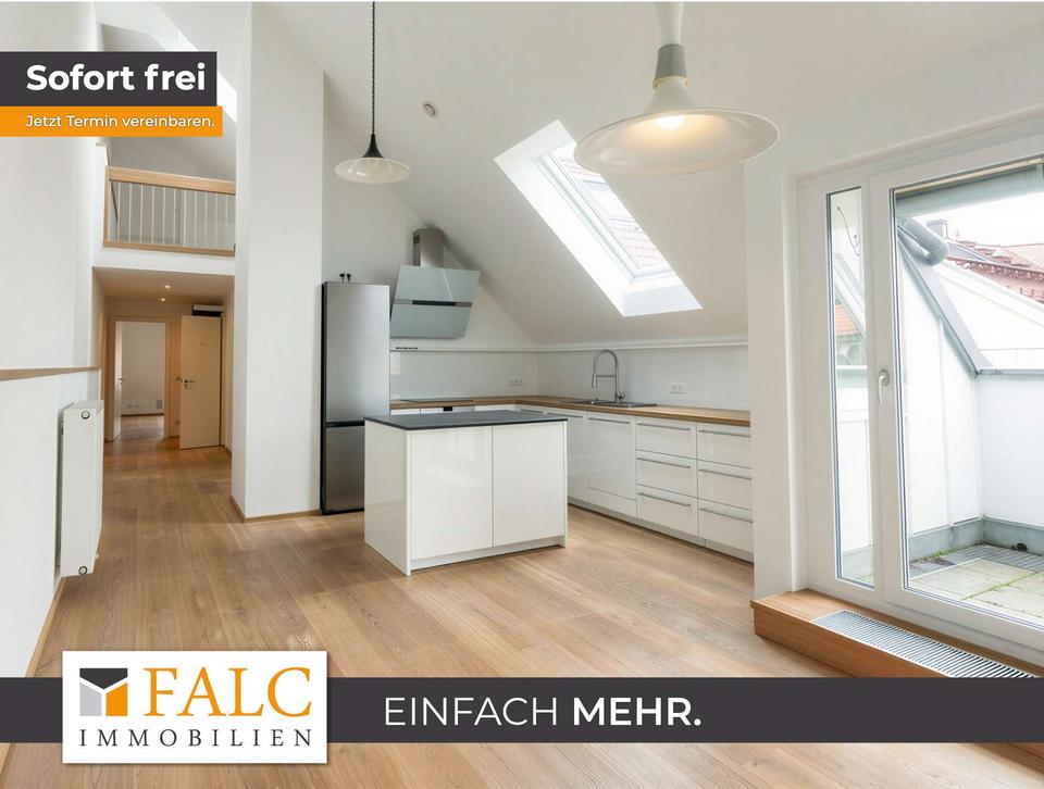 Thumbnail-Gepflegte Dachgeschosswohnung mit Dachterrasse in dem Dreimühlenviertel