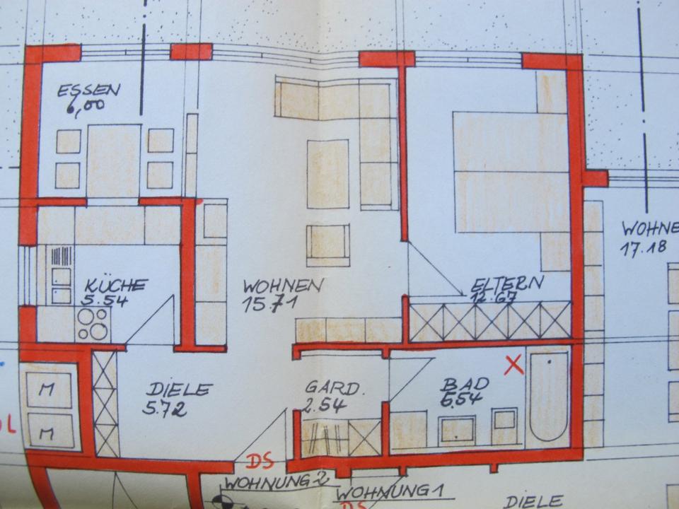 Thumbnail-Mannheim, Reichshoferstr. 13, 2 ZKB, 52,1 qm, EG, ab 1.1.26