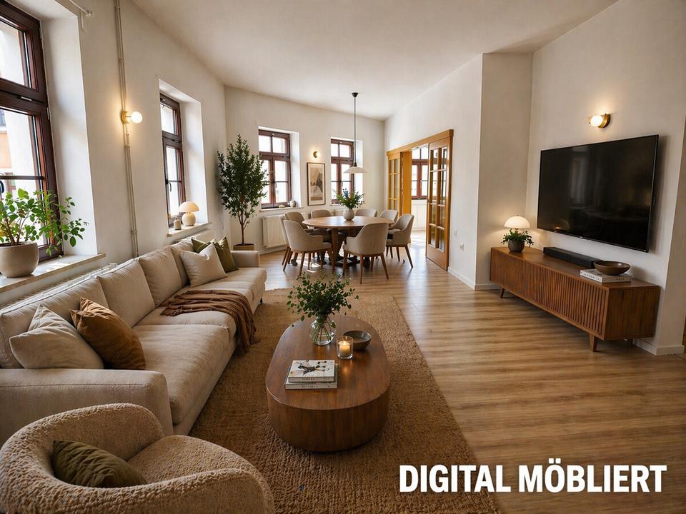 Thumbnail-Großzügige 2-Raum-Wohnung | 72 m² | 1. OG | Balkon | zentrale Altstadtlage in Löbau