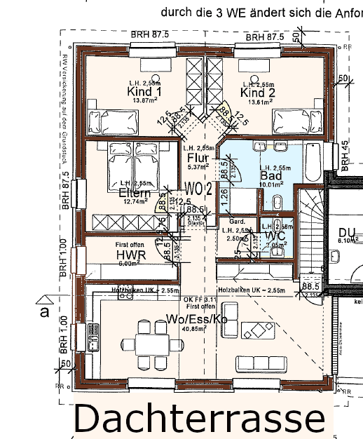 Thumbnail-Neubau-Wohntraum im Grünen! OG-Wohnung m. Einbauküche, Carport u. Dachterrasse!