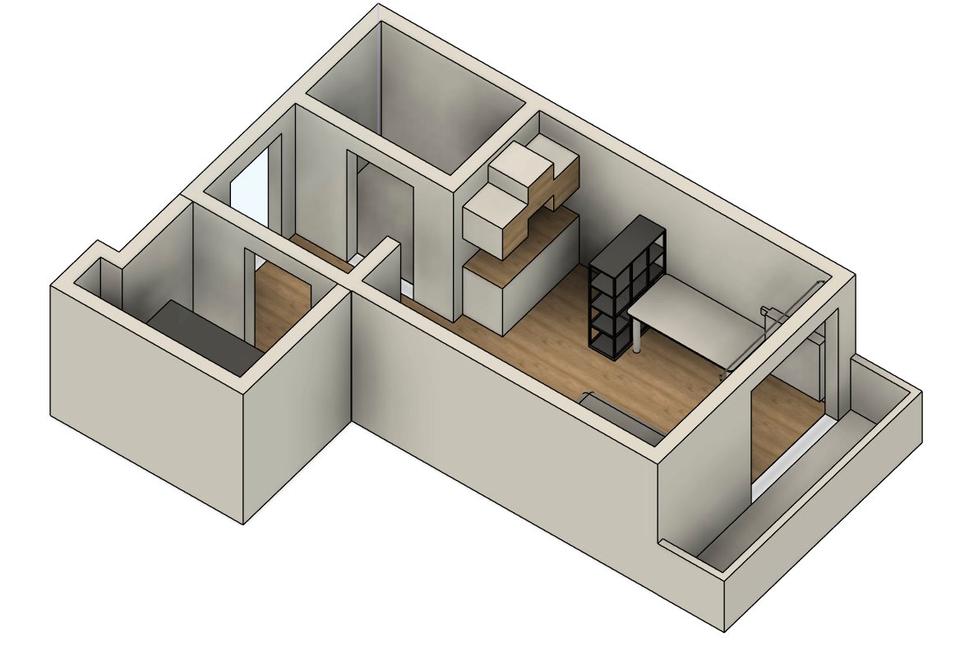 Thumbnail-Modernisiertes 1-Zimmer-Apartment – Erstbezug Renoviert Möbliert