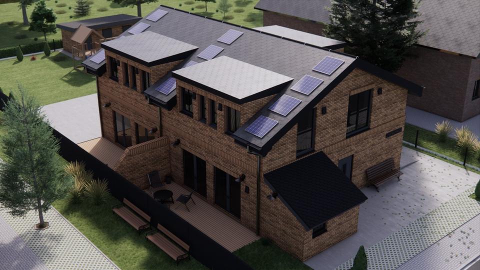 Thumbnail-Moderne Neubau-Doppelhaushälfte zur Miete in Büdelsdorf