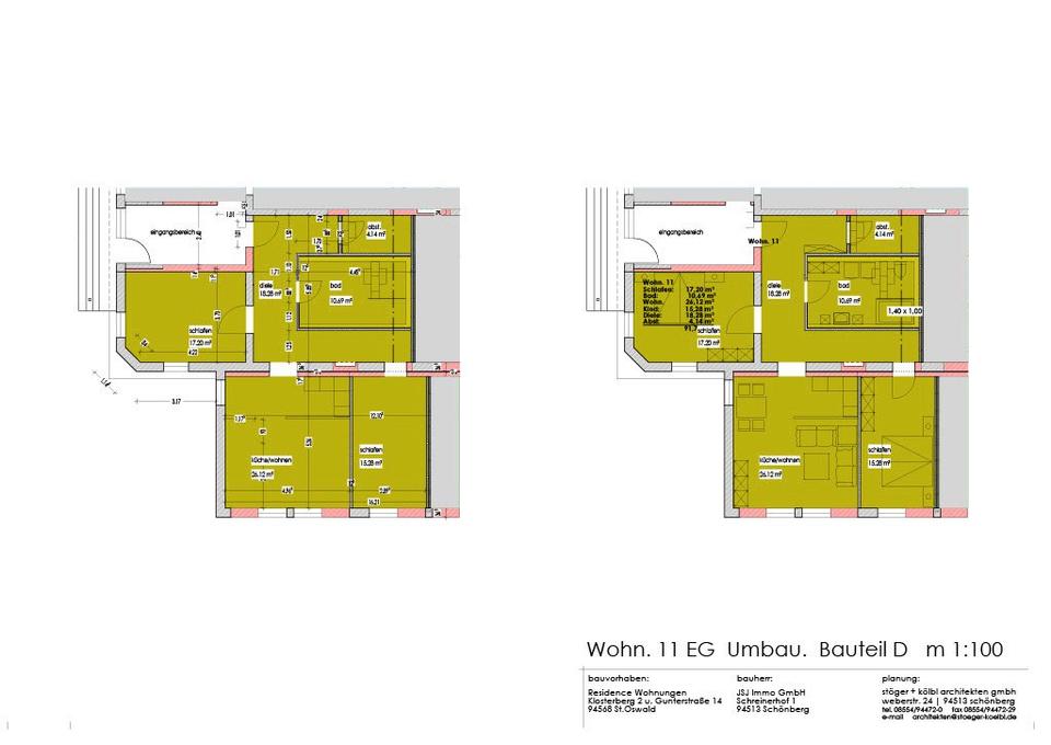 Thumbnail-Geräumige Erdgeschosswohnung mit 3 Zimmern – Erstbezug nach Umbau (Whg. 11)