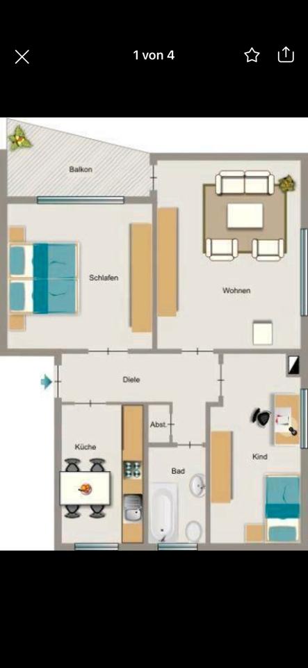 Thumbnail-3 Zimmerwohnung in ruhiger Lage