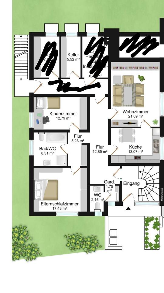 Thumbnail-Erstbezug nach Sanierung: Erdgeschosswohnung