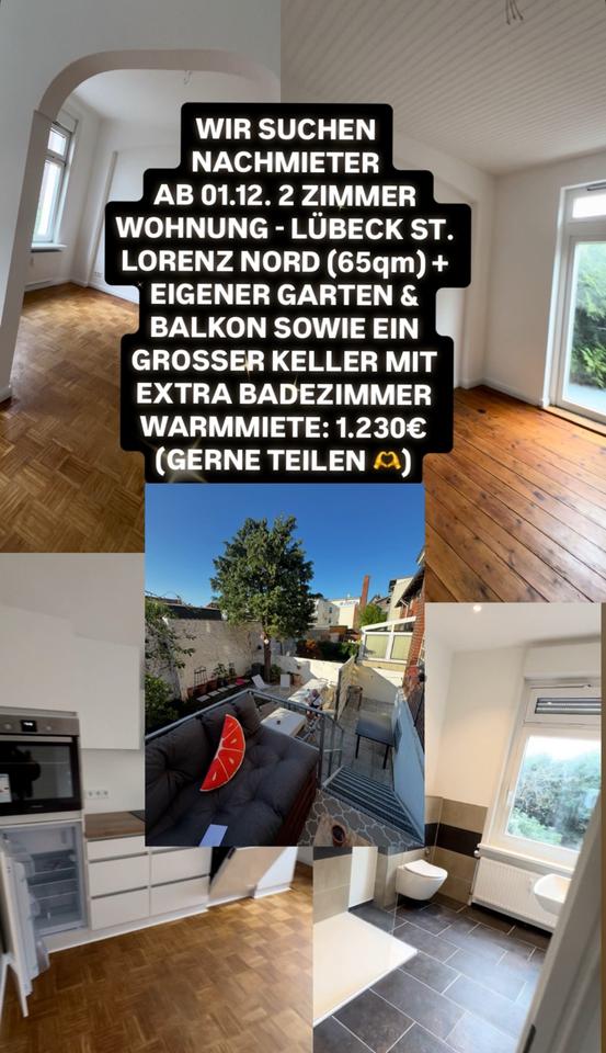 Thumbnail-Lübeck 2 Zimmer Wohnung mit Garten