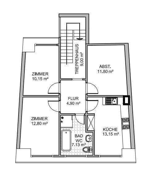 Thumbnail-Gemütliche Dachgeschosswohnung in Rhens – 3 Zimmer, Küche, Bad, a