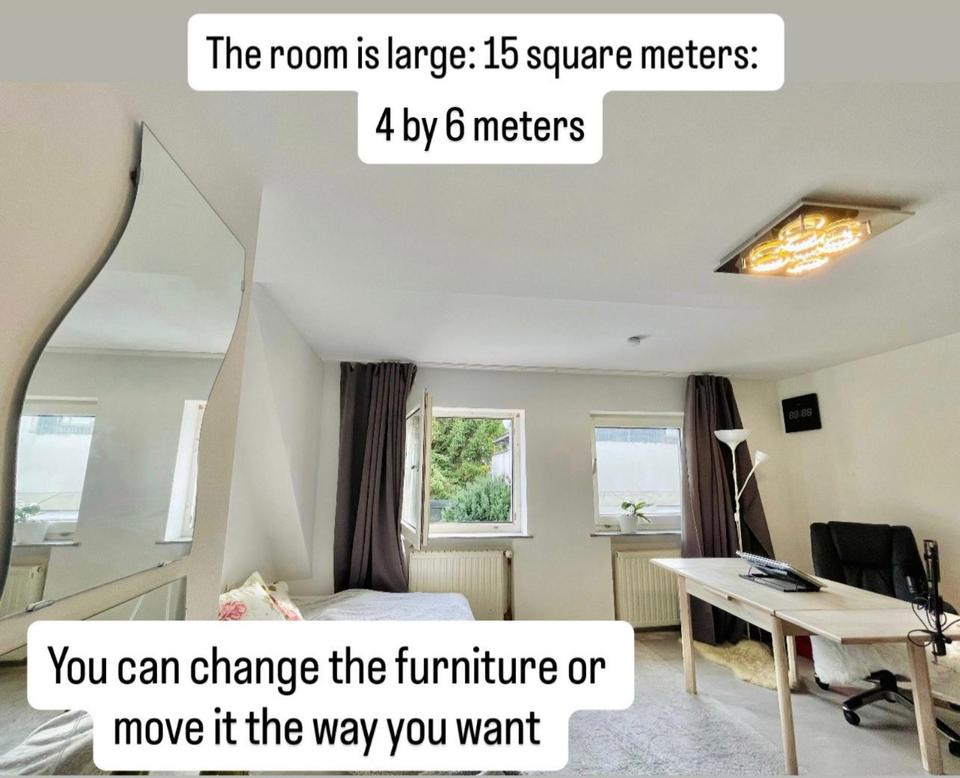 Thumbnail-großes Zimmer mit Terasse und Garten in 2-Frauen-Wg