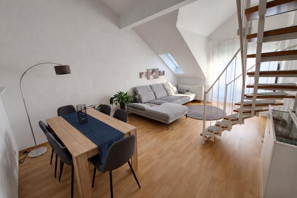 Thumbnail-Gepflegte 3-Zimmer Maisonette-Wohnung mit Balkon in Bad Friedrichshall