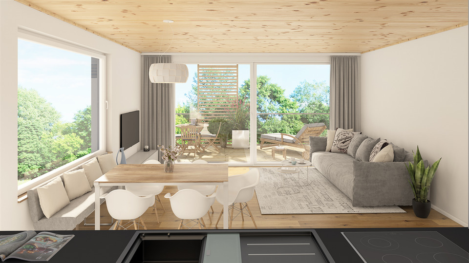 Thumbnail-SEESICHT I Niedrigste Nebenkosten I NEUBAU I Wohnung 3.3: Lichtdurchflutete, wohngesunde 3 Zimmerwohnung in Überlingen