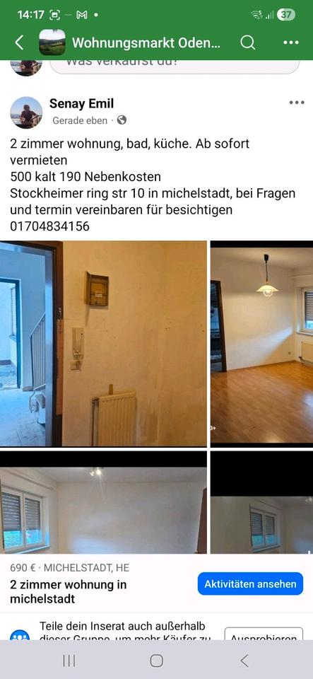 Thumbnail-2 Zimmer wohnung 690 warm