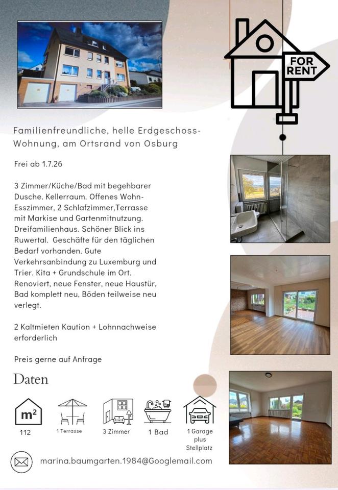Thumbnail-Mietwohnung 112m2 3-ZiKücheBad top Lage