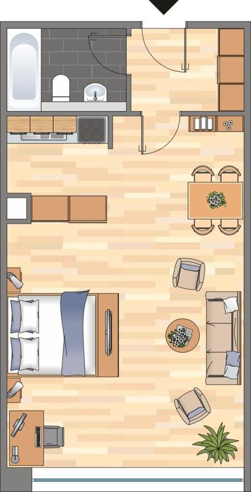 Thumbnail-Ab 01.01.26 frei! 1-Zimmer-Wohnung in Düsseldorf Bilk