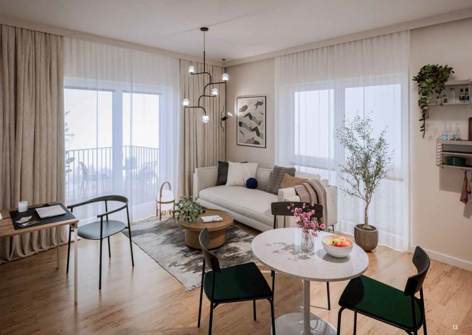 Thumbnail-Gepflegte 2-Zimmer-Neubau-Wohnung mit Balkon zu vermieten