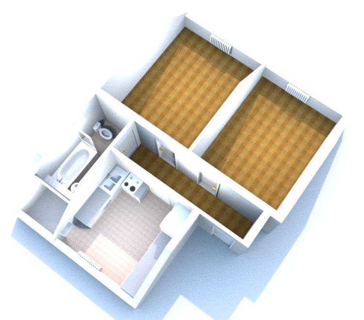 Thumbnail-KirchwegWilhelmshöher Allee: 2-Zi-Kü-Bad