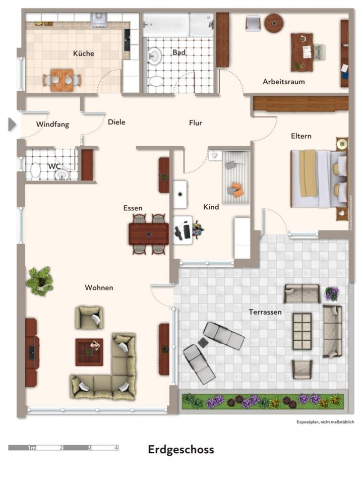 Thumbnail-Großzügige Wohnung (ca. 144 m²) mit großer Terrasse in Oerlinghau