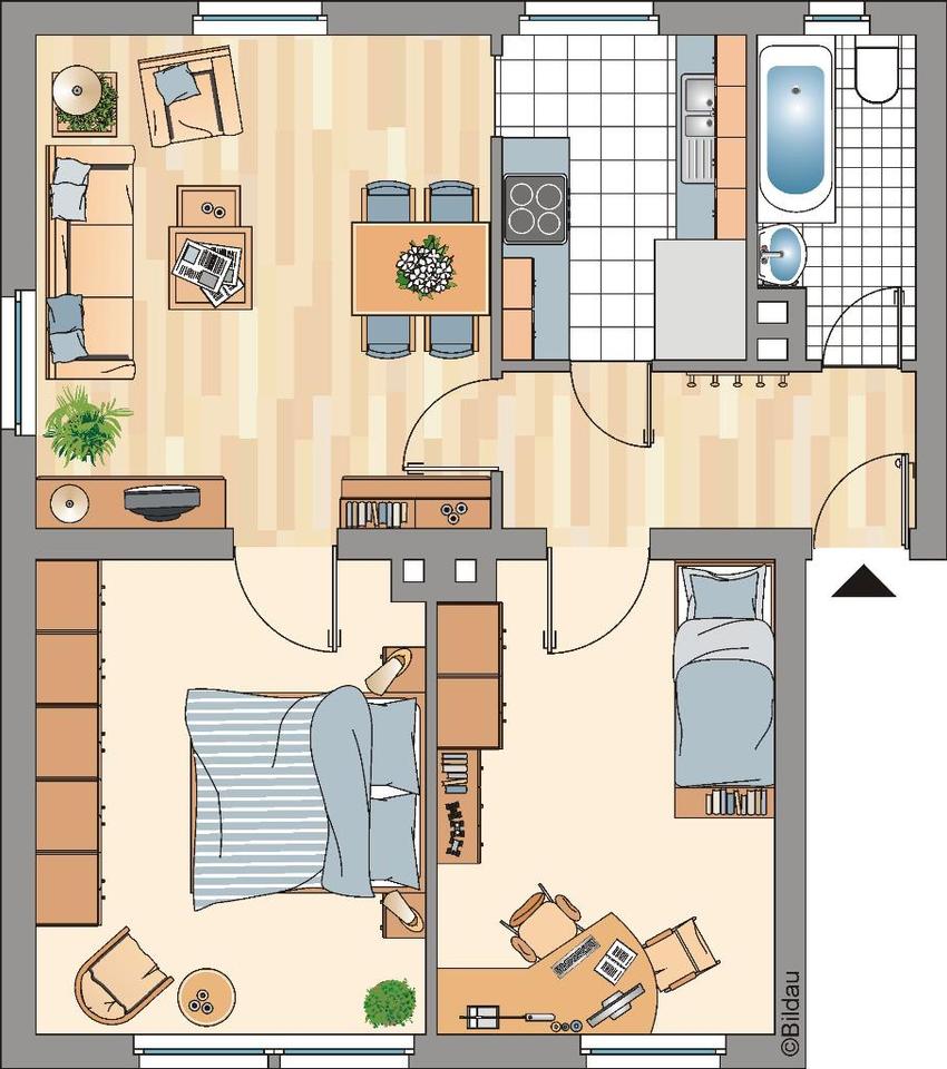 Thumbnail-3-Zimmer-Wohnung in Essen Frohnhausen