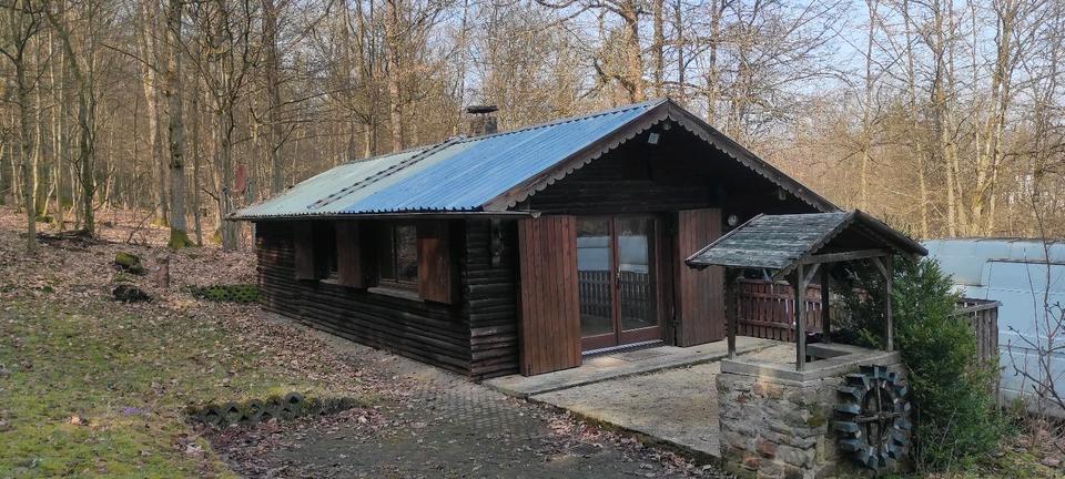 Thumbnail-Jagdhütte am Waldrand von Unterelsbach mit Obstwiese Hütte