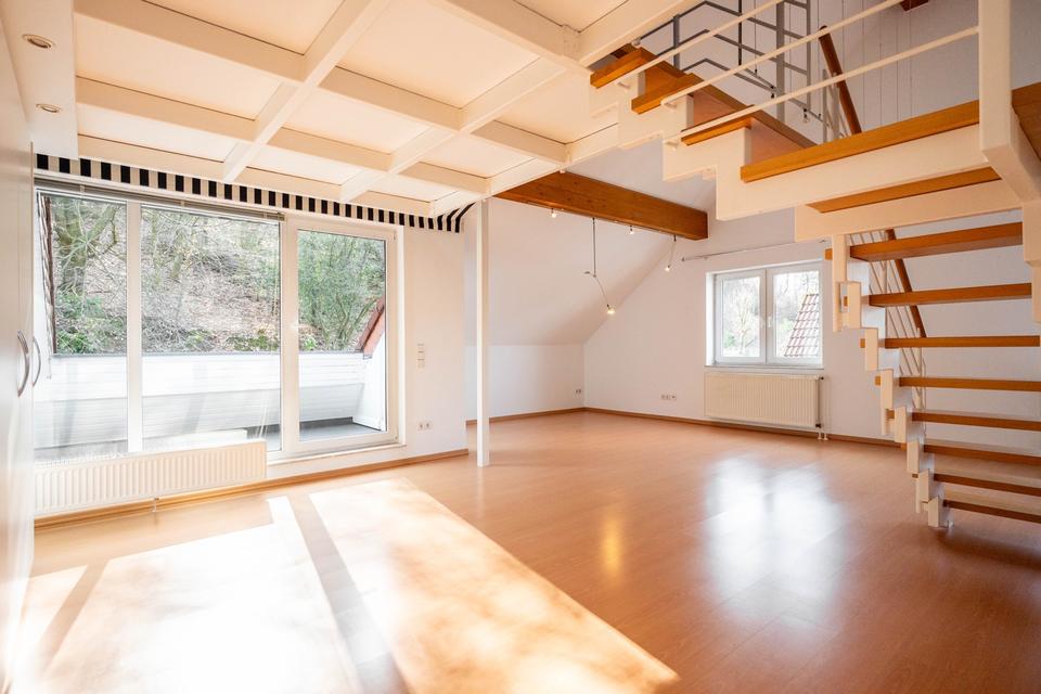 Thumbnail-Loft-Maisonette-Wohnung mit Balkon + Panoramablick Oerlinghausen