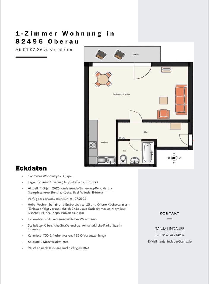 Thumbnail-1 Zimmer Wohnung in Oberau