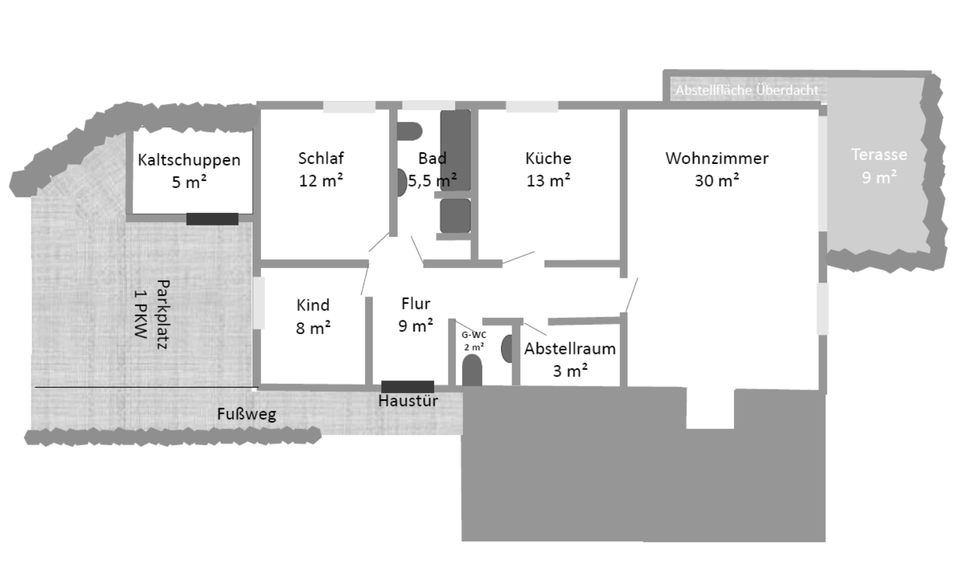 Thumbnail-3 Zimmer-Wohnung in Adenbüttel - zentrale Ortslage