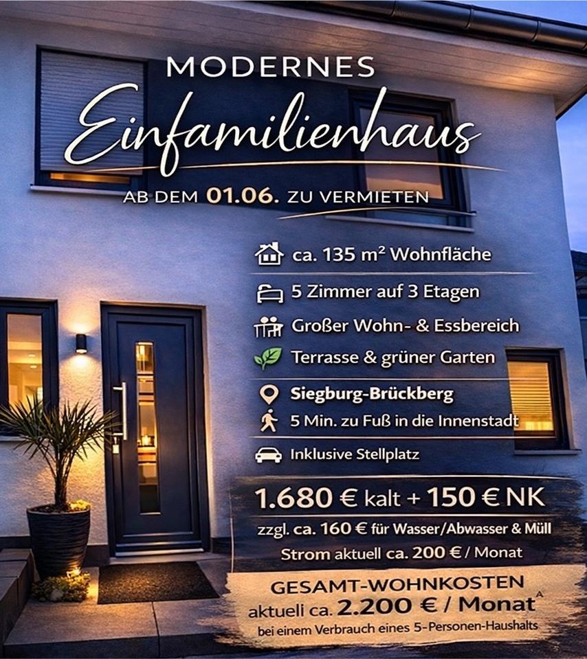 Thumbnail-Reihenmittelhaus in Siegburg-Brückberg ab 01.06. zu vermieten