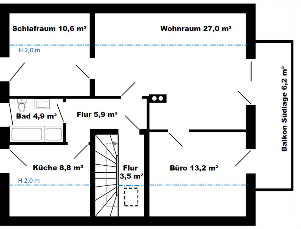Thumbnail-Wohnung 3 ZKB zu vermieten