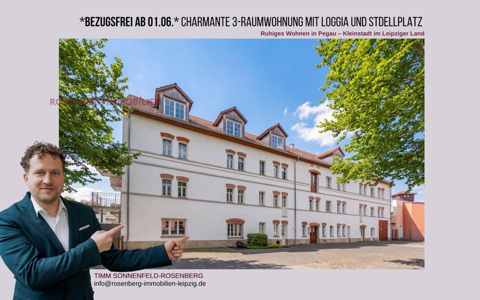 Thumbnail-*Bezugsfrei ab 01.06.* Gepflegte 3-Zimmer-Dachgeschosswohnung mit Loggia und Garage in Pegau