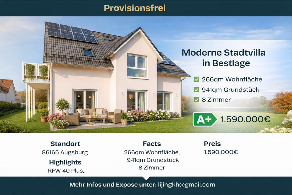 Thumbnail-Exklusiver Neubau EFH (266 m²) | KfW 40+ mit PV Anlagen| Einliege