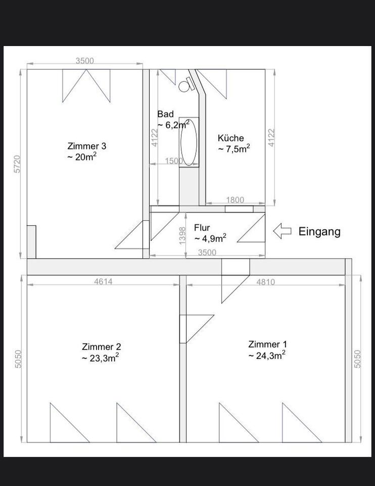 Thumbnail-Helle Zentrale 3-Zimmer Wohnung zum 01.07.2026
