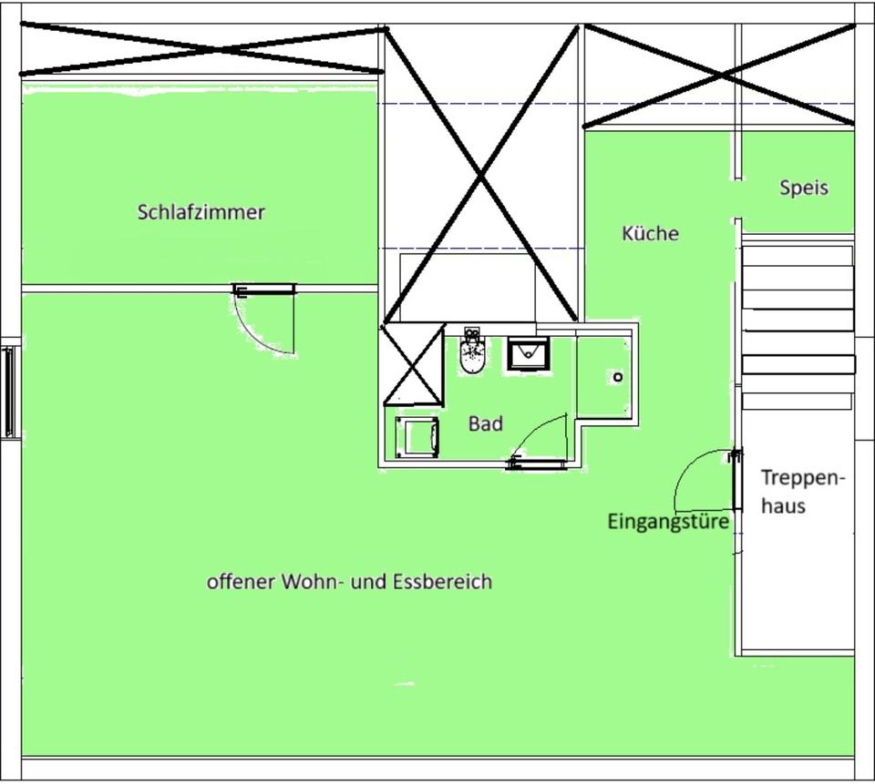 Thumbnail-Erstbezug 2 Zimmer DG Wohnung