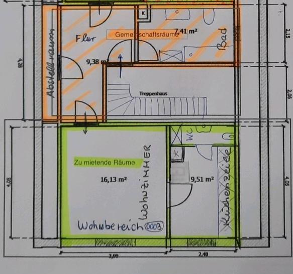 Thumbnail-1 Zimmer mit eigener Küche und WC in 25836 Garding-Zentrum