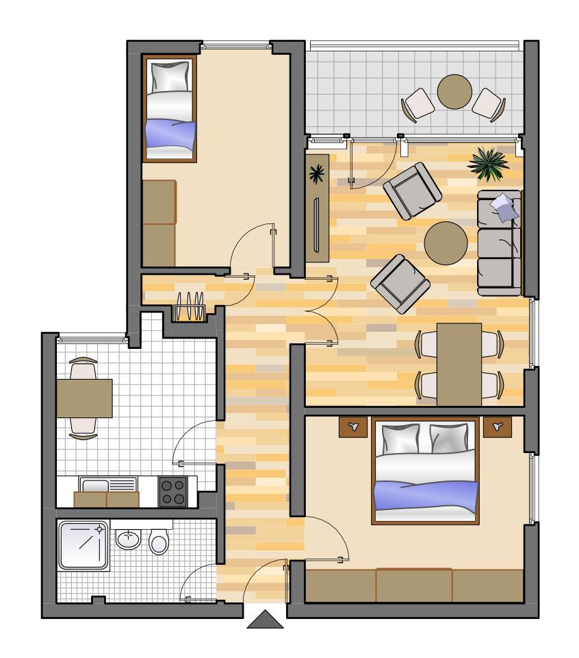 Thumbnail-4-Zimmer-Wohnung in Gelsenkirchen Scholven