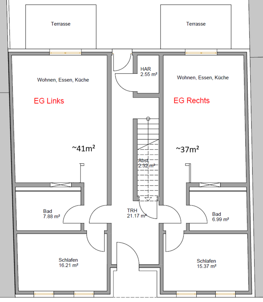 Thumbnail-Wohnung 2 ZWKB, Balkon Terrasse Erstbezug