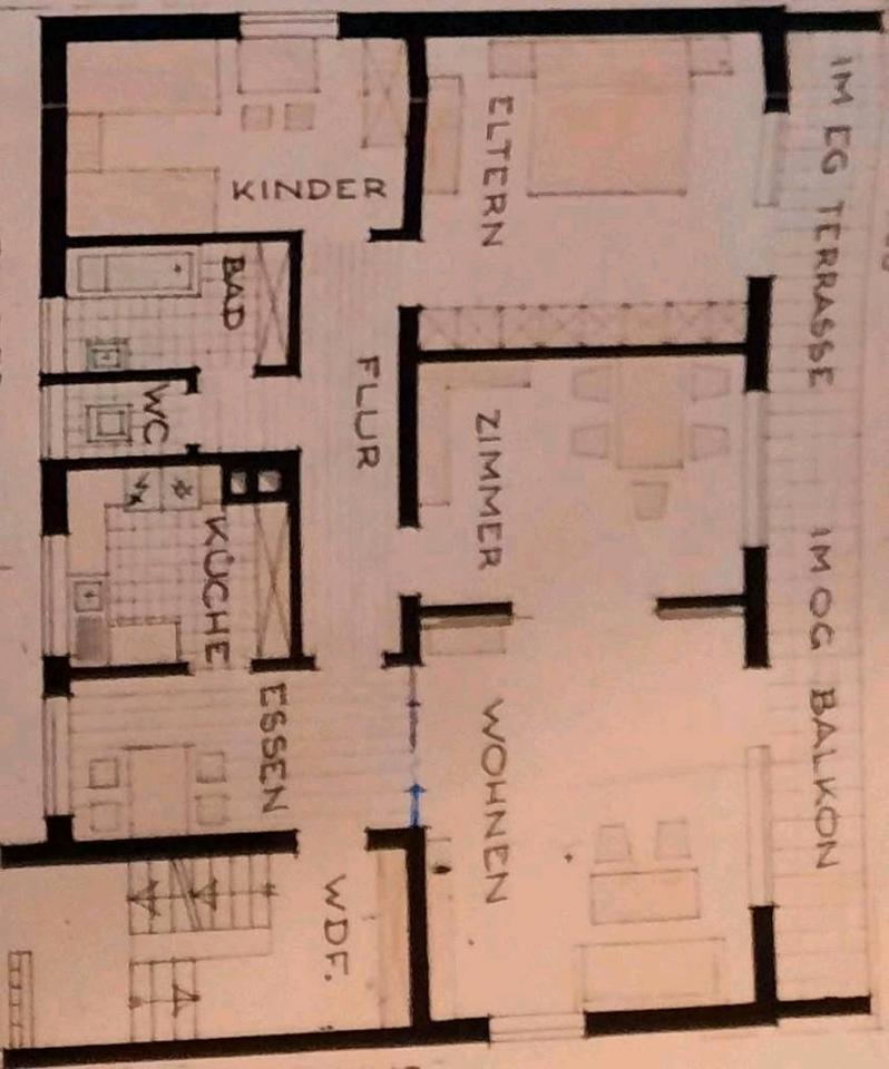 Thumbnail-Vermietung 4,5-Zimmer EG-Wohnung in Ellwangen, zentrale Lage