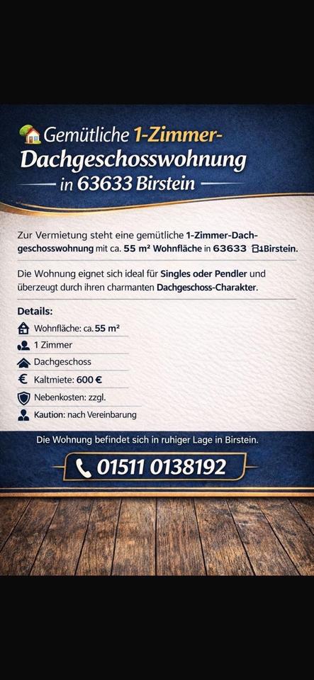 Thumbnail-Schöne Dachgeschosswohnung in Birstein