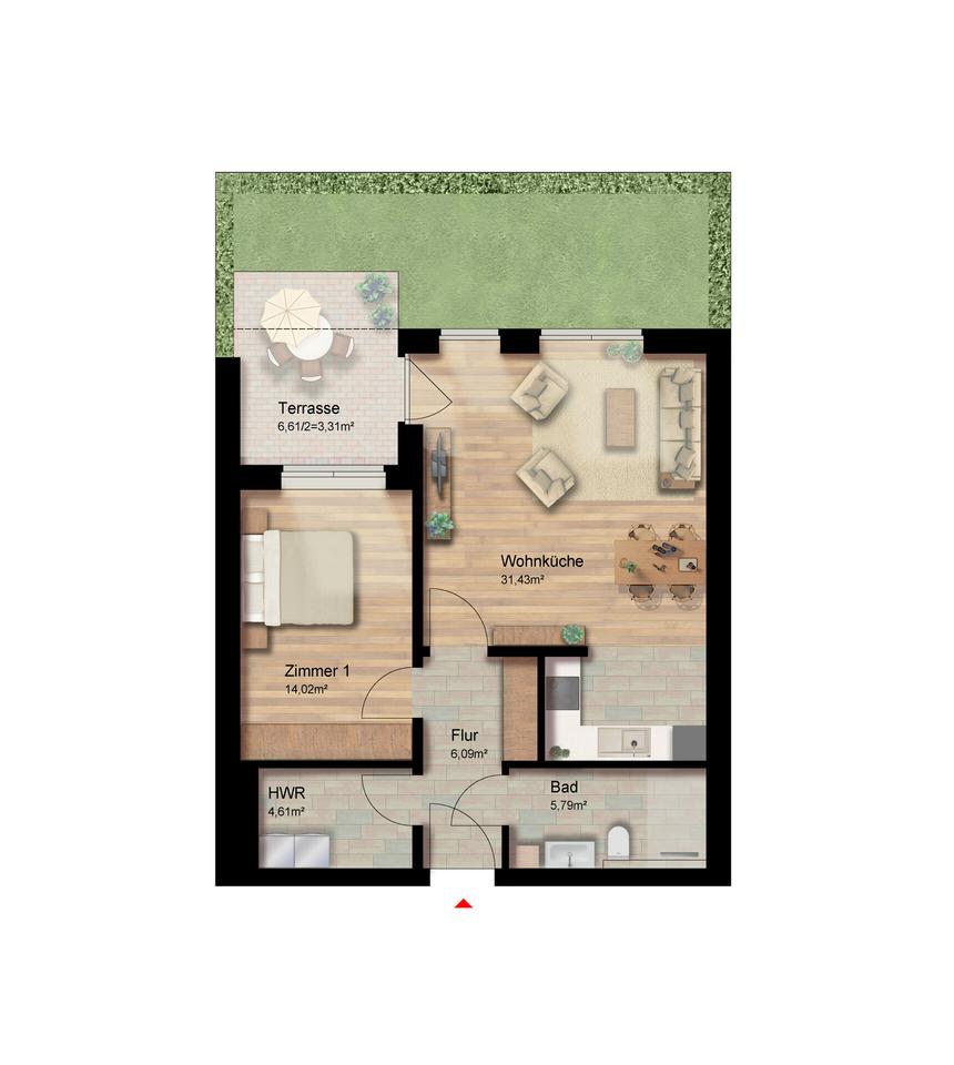 Thumbnail-Exklusive Neubau-Wohnung im Herzen von Friedrichsfehn! Bezugsfertig 01.03.2026!