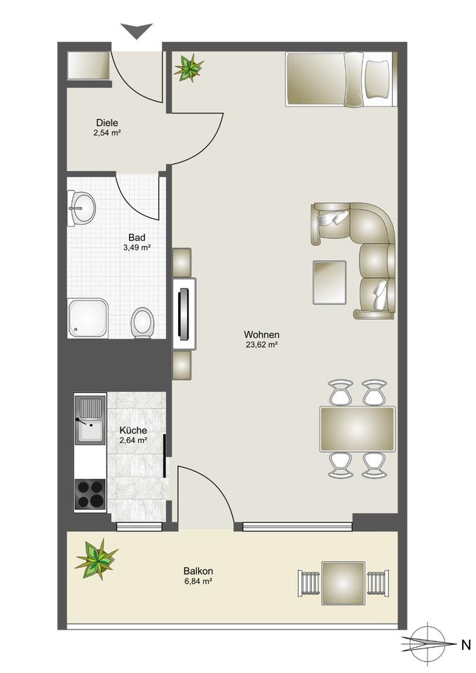 Thumbnail-AB SOFORT- APRTMENT- SOLLN