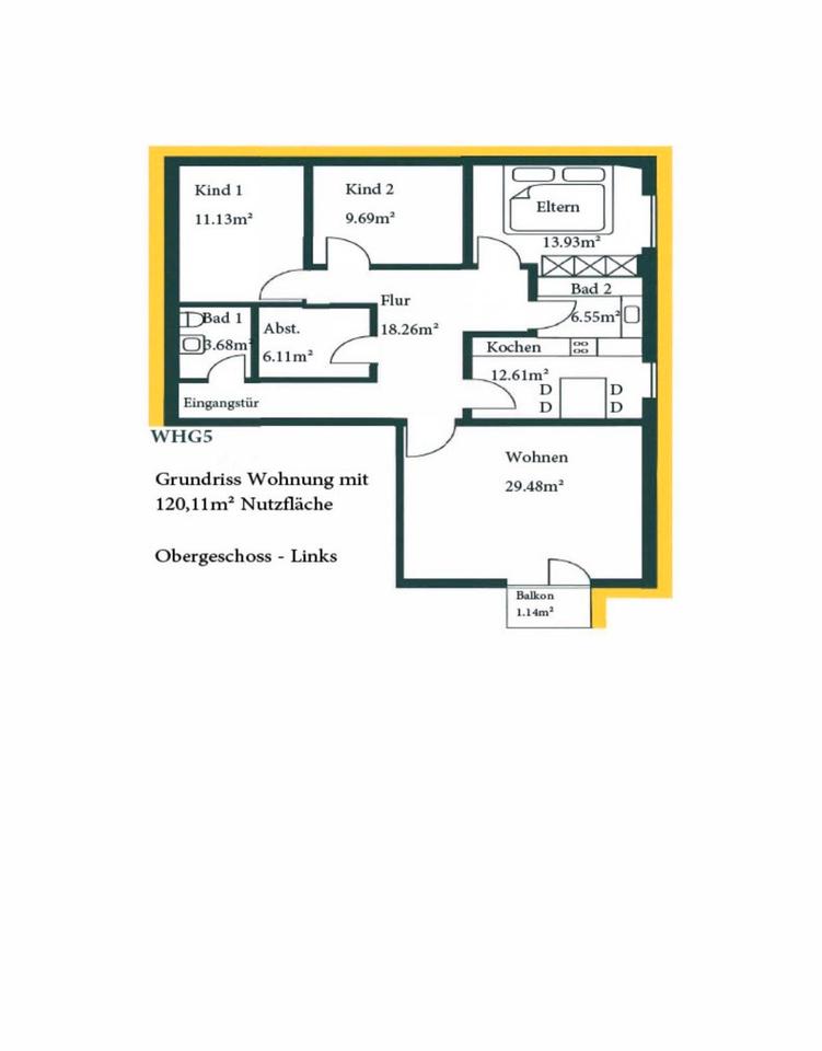 Thumbnail-4-Zimmer-Wohnung zur Miete bis zu 5 Personen, in 65550 Limburg