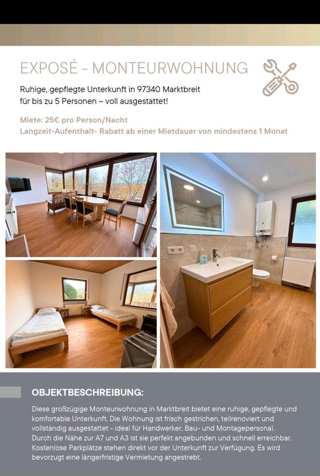 Thumbnail-Monteurwohnung Wohnung Marktbreit zur Miete