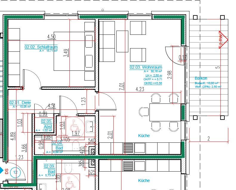 Thumbnail-Schöne, helle Neubauwohnung 2-ZKB mit Balkon in Espenau