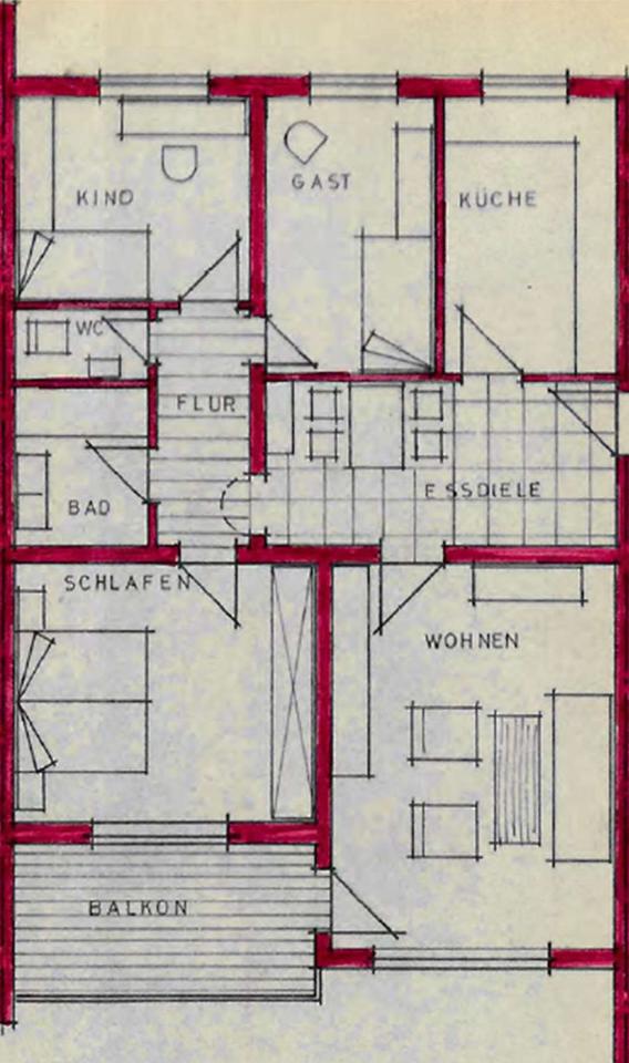 Thumbnail-4-Zimmerwohnung in Eberbach Neckarwimmersbach