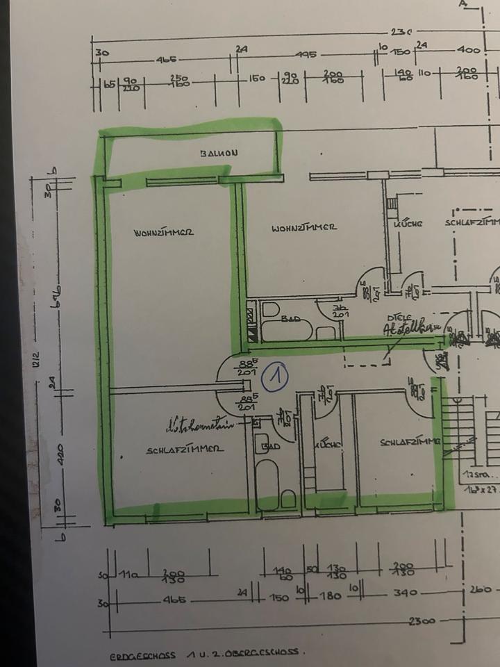 Thumbnail-3 Zimmer EG Wohnung mit Terrasse - von Privat Frankfurt Oberrad